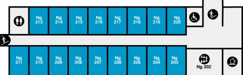 Nýi Garður, kort af 2. hæð