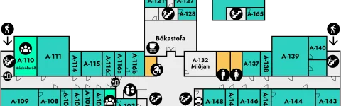 Aðalbygging, yfirlitsmynd af 1. hæð