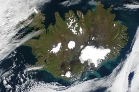 Iceland seen from space